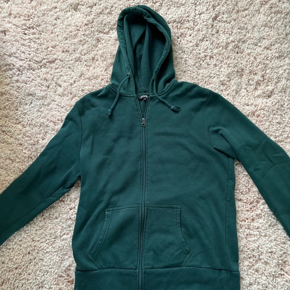 Green zip up sweatshirt - Picture 1 of 3